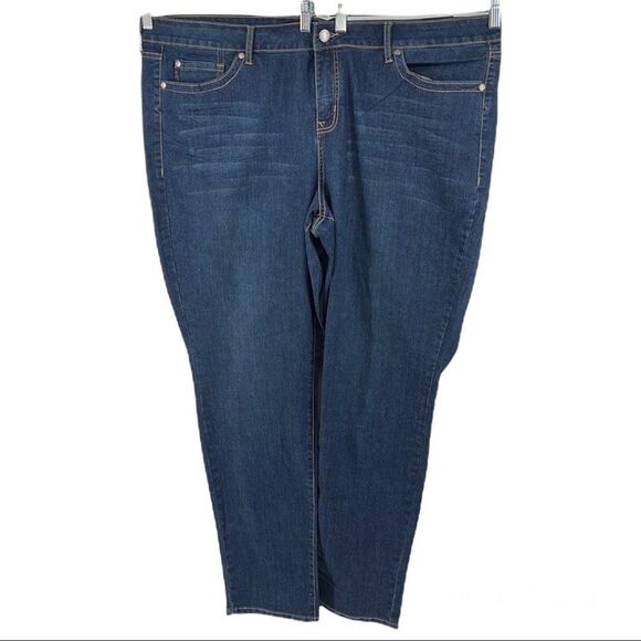 TORRID Denim blue jeans 26 26T NEW NWT pants plus size sized straight leg skinny - Picture 1 of 12